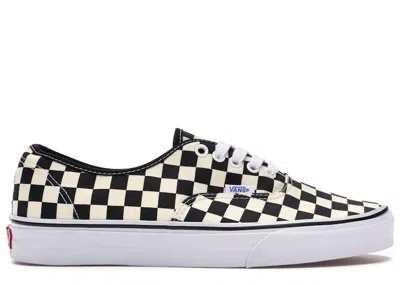 Pre-owned Vans Men's  Authentic Golden Coast Sneakers In Black/white Checkerboard In Multi