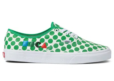 Pre-owned Vans Men's  Authentic Moca Sneakers In Logo/green