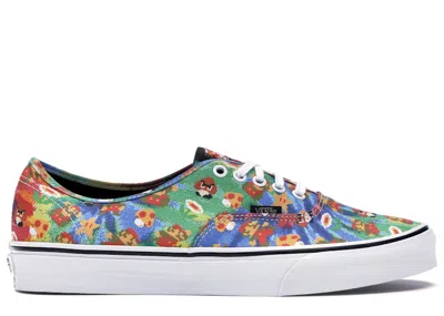 Pre-owned Vans Men's  Authentic Nintendo Tiedye Sneakers In Super Mario Bros