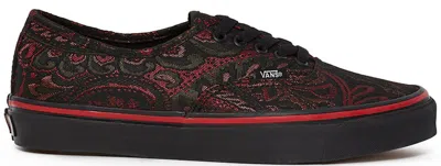 Pre-owned Vans Men's  Authentic Opening Ceremony Paisley Sneakers In Tango Red/black