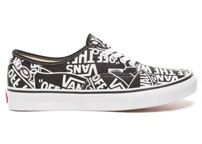 Pre-owned Vans Men's  Authentic Otw Repeat Sneakers In Black/white In Multi