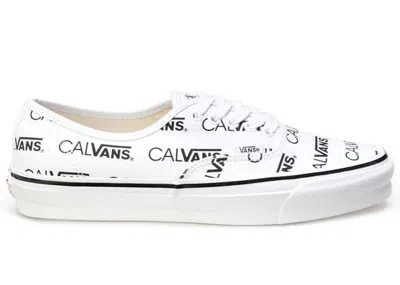 Pre-owned Vans Men's  Authentic Palace Calvin Klein Cal Sneakers In White