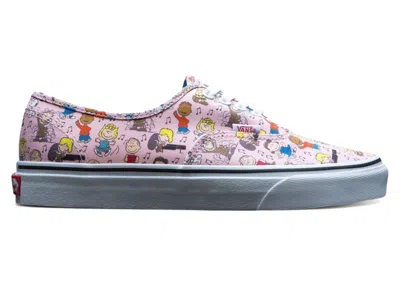 Pre-owned Vans Men's  Authentic Peanuts Dance Party Sneakers In Pink