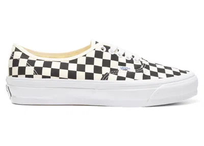 Pre-owned Vans Men's  Authentic Reissue 44 Lx Checkerboard Sneakers In Black/white