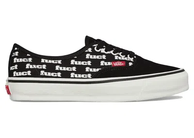 Pre-owned Vans Men's  Authentic Reissue 44 Lx Fuct X Slam Jam Sneakers In Black/marshmallow In Multi