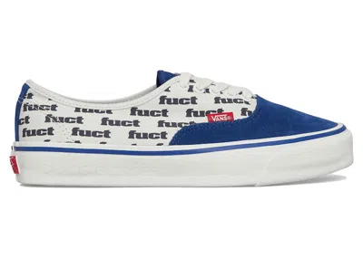 Pre-owned Vans Men's  Authentic Reissue 44 Lx Fuct X Slam Jam Sneakers In Blue/marshmallow
