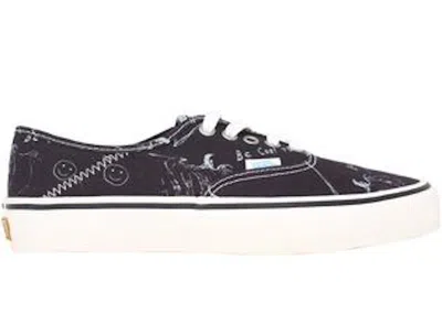 Pre-owned Vans Men's  Authentic Sf Chris Johanson Sneakers In Black/antique White In Multi