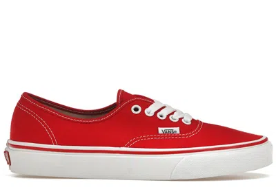 Pre-owned Vans Men's  Authentic Sneakers In Red