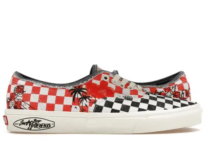 Pre-owned Vans Men's  Authentic Stranger Things Sneakers In Checker Board
