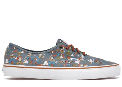 Pre-owned Vans Men's  Authentic Toy Story Woody Sneakers In True White
