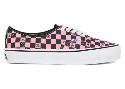 Pre-owned Vans Men's  Authentic Valentino Garavani Sneakers In Checkerboard/pink