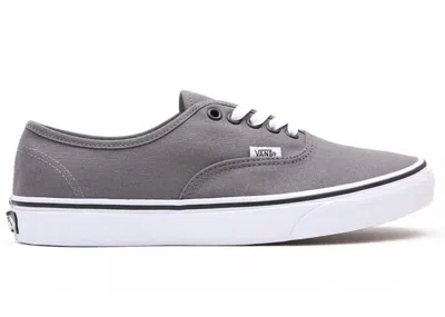 Pre-owned Vans Men's  Authentic White Sneakers In Pewter/black