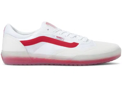 Pre-owned Vans Men's  Ave Pro Sneakers In White/red