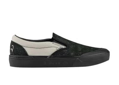 Pre-owned Vans Men's  Bmx Slipon Cult Sneakers In Faded Black/grey