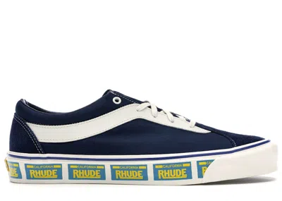 Pre-owned Vans Men's  Bold Ni Rhude Sneakers In Plate/navy Blue