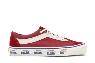 Pre-owned Vans Men's  Bold Ni Rhude Sneakers In Plate/red