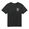 Vans Men's  Casual Sports Skeleton Printing Short Sleeve Black