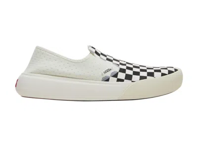 Pre-owned Vans Men's  Checkerboard Comfycush One Sneakers In Marshmallow/black