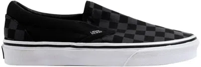 Pre-owned Vans Men's  Classic Slip On Checkerboard Sneakers In Black
