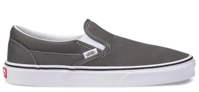 Pre-owned Vans Men's  Classic Slipon Sneakers In Charcoal In Gray