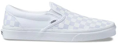 Pre-owned Vans Men's  Classic Slipon White Sneakers In Checkerboard/true White