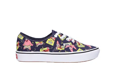 Pre-owned Vans Men's  Comfycush Authentic Spongebob Squarepants And Patrick Star Sneakers In Navy Blue