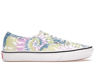 Pre-owned Vans Men's  Comfycush Authentic Tiedye Sneakers In Orchid/true White