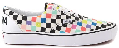 Pre-owned Vans Men's  Comfycush Era Moma Checkerboard Sneakers In White/rainbow In Multi