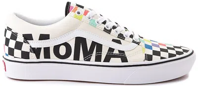 Pre-owned Vans Men's  Comfycush Old Skool Moma Checkerboard Sneakers In White/rainbow