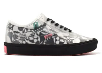 Pre-owned Vans Men's  Comfycush Slipskool Zhao Zhao Year Of The Rat Sneakers In White/black/pink