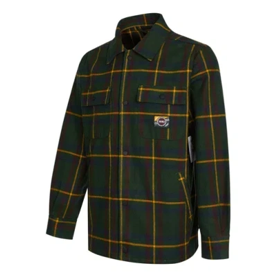 Vans Men's  Contrasting Colors Plaid Jacket Green In Black