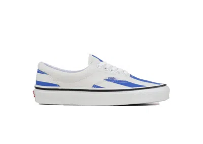 Pre-owned Vans Men's  Era 95 Dx Anaheim Factory S Sneakers In White/blue/big Stripe In Multi