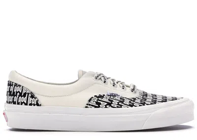 Pre-owned Vans Men's  Era 95 Dx Fear Of God White Sneakers In Marshmallow/black