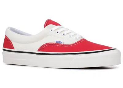 Pre-owned Vans Men's  Era 95 Dx White Sneakers In Og Red/og White