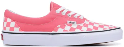 Pre-owned Vans Men's  Era Checkerboard Sneakers In Strawberry/white In Multi