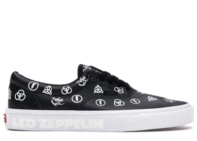 Pre-owned Vans Men's  Era Led Zeppelin Sneakers In Black/true White