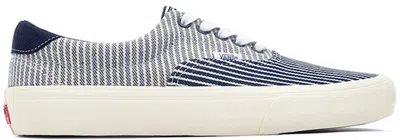 Pre-owned Vans Men's  Era Mount Vernon Mills Sneakers In Navy Blue/white In Multi