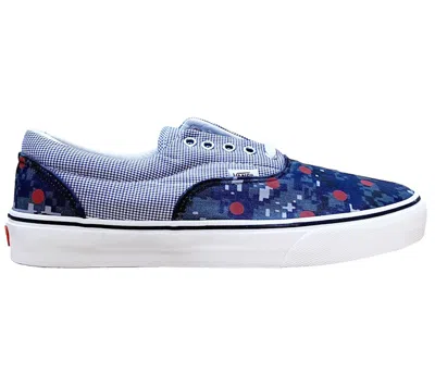 Pre-owned Vans Men's  Era Supreme Comme Des Garcons Digi Camo Sneakers In Digital Camo/navy Blue