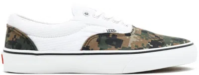 Pre-owned Vans Men's  Era Supreme Comme Des Garcons Digi Camo Sneakers In Digital Camo/old White In Multi