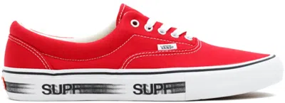 Pre-owned Vans Men's  Era Supreme Motion Logo () Sneakers In Red/white