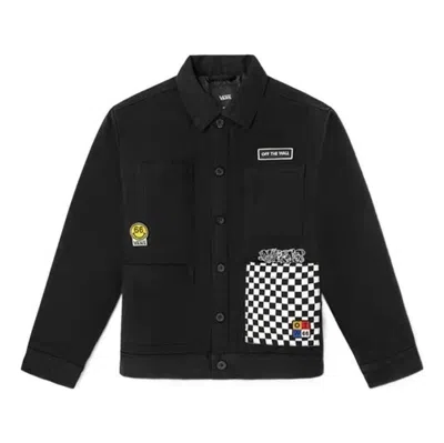 Vans Men's  Grid Alphabet Printing Jacket Black