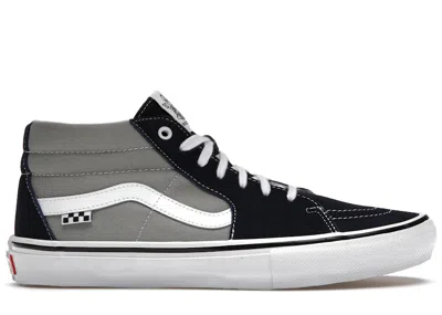 Pre-owned Vans Men's  Grosso Mid Sneakers In Dress Blues/drizzle