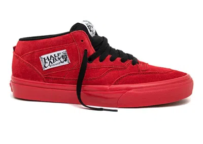 Pre-owned Vans Men's  Half Cab 92 Uprise Sneakers In Red/black