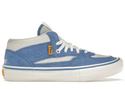 Pre-owned Vans Men's  Half Cab Dime Sneakers In Blue/marshmallow
