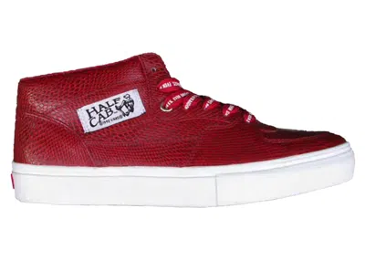 Pre-owned Vans Men's  Half Cab Lx Huf Snakeskin Sneakers In Red