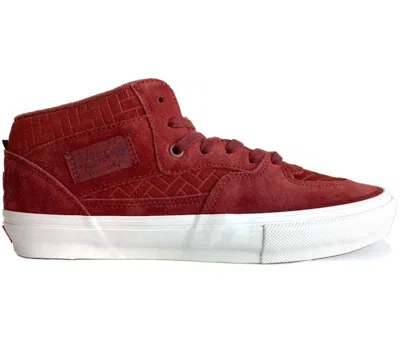 Pre-owned Vans Men's  Half Cab Nj Skateshop Sayre And Fisher Co Sneakers In Brick/white In Multi