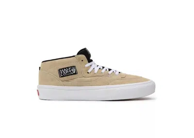 Pre-owned Vans Men's  Half Cab Sneakers In Taupe/white