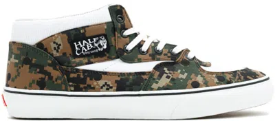 Pre-owned Vans Men's  Half Cab Supreme X Cdg Digi Camo Sneakers In Digital Camo/olive In Green
