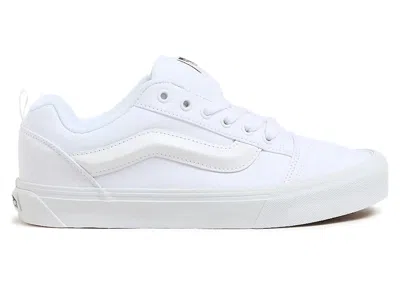 Pre-owned Vans Men's  Knu Skool Canvas Sneakers In True White