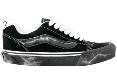 Pre-owned Vans Men's  Knu Skool Costs Rose Marble Sneakers In Black/white